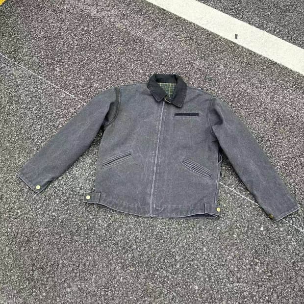 빈티지 재킷 그레이 S 오버핏 [새상품]