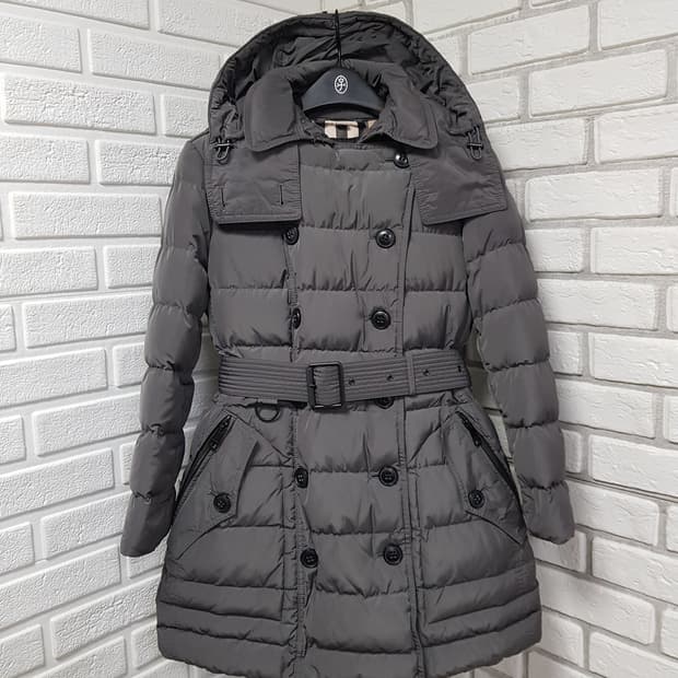 [m/정품] 버버리 후드 벨티드 패딩