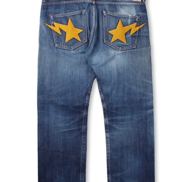 00s A BATHING APE Denim Pants 베이프 BAPE