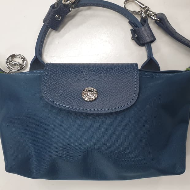 롱샴 르 플리아쥬 미니 크로스백 블루