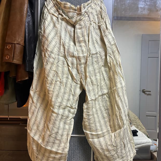 마크포인트 와이드 스트라이프 팬츠