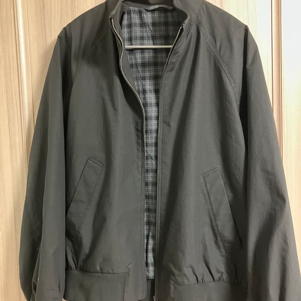유니클로 해링턴 자켓 블랙 M