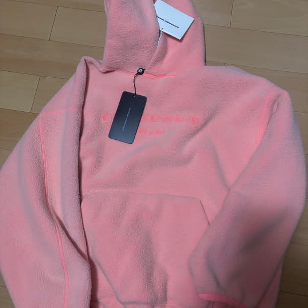 알렉산더왕 후리스 오버핏후드티 (새제품)xs