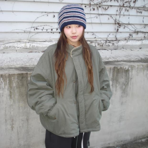 아워캐비넷 사파리 덤블 자켓