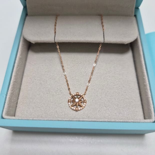스톤헨지 14K 로즈골드 목걸이