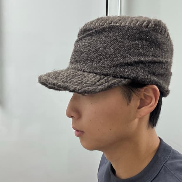 Ca4la 니트 드레이프 캡