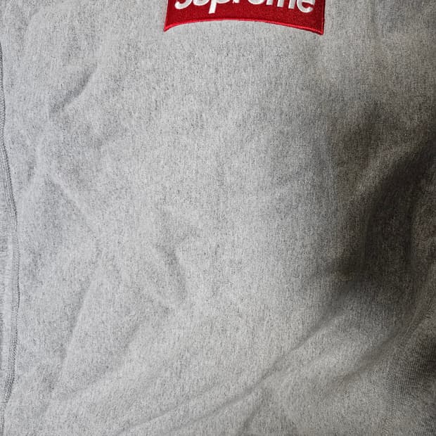 슈프림 회빨 18fw 박스로고 크루넥 L