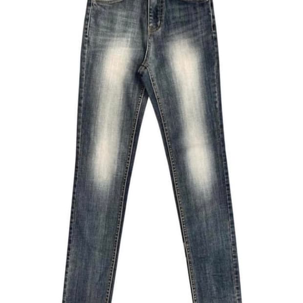 [M] 보헤미안 서울 하이웨스트 스트레이트 데님진 블루