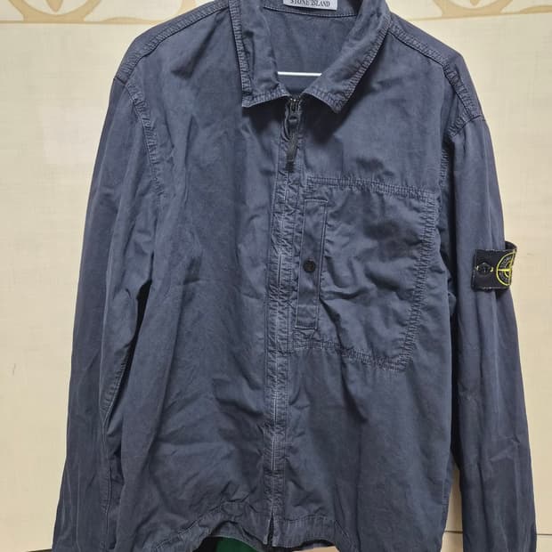 25ss 스톤아일랜드 올드이펙트 오버셔츠 블랙 XL