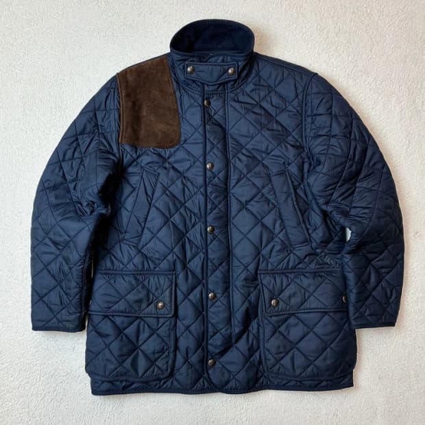 폴로 랄프로렌 클래식 캠튼 퀄팅 가죽 배색 자켓 PN6275