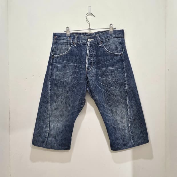 00's Evisu 2006 신치백 버뮤다 데님팬츠