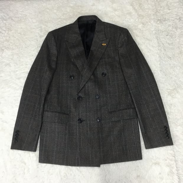 커스텀멜로우 체크 더블자켓 BB15