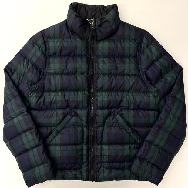 Polo 폴로랄프로렌 체크 리버시블 덕 다운 패딩