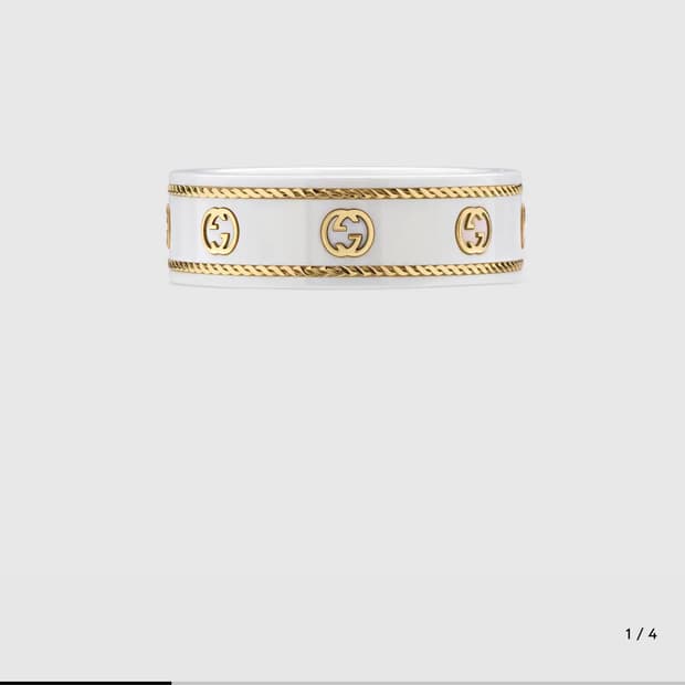 구찌 인터로킹G 아이콘 18K 반지