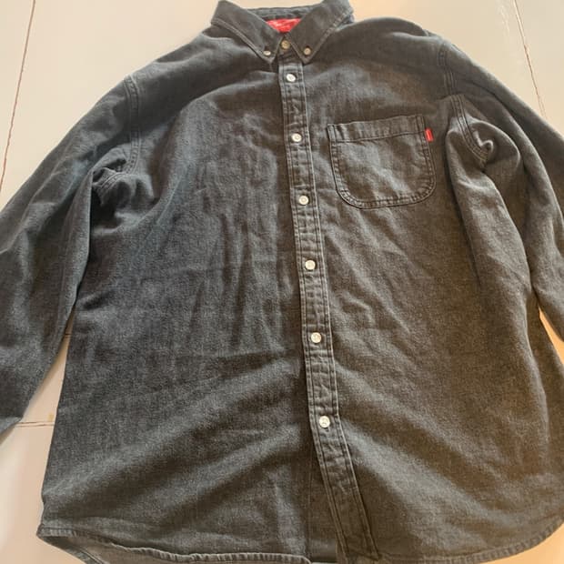 슈프림 아치 로고 데님 셔츠