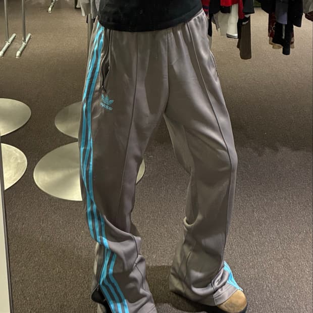 0)Adidas 빈티지 남성 그레이 트랙팬츠