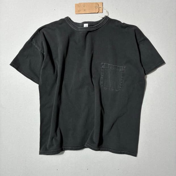 타이가 타카하시 LOT 601 티셔츠 SUMI DYED BLACK 42