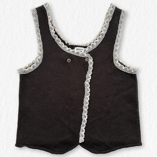 레이스 나시 니트