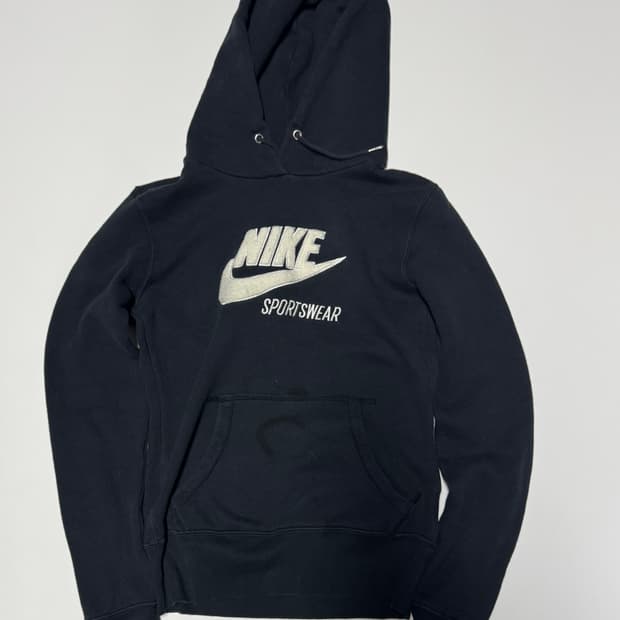 여성 나이키 스포츠웨어 스우시 후드티 xs 블랙