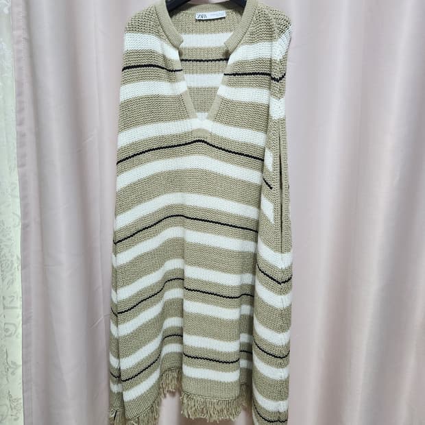 미착용 ZARA 스트라이프 니트 튜닉