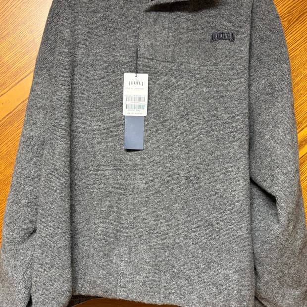 준지 25fw 퍼지 플리스 하프 집업 아노락 L