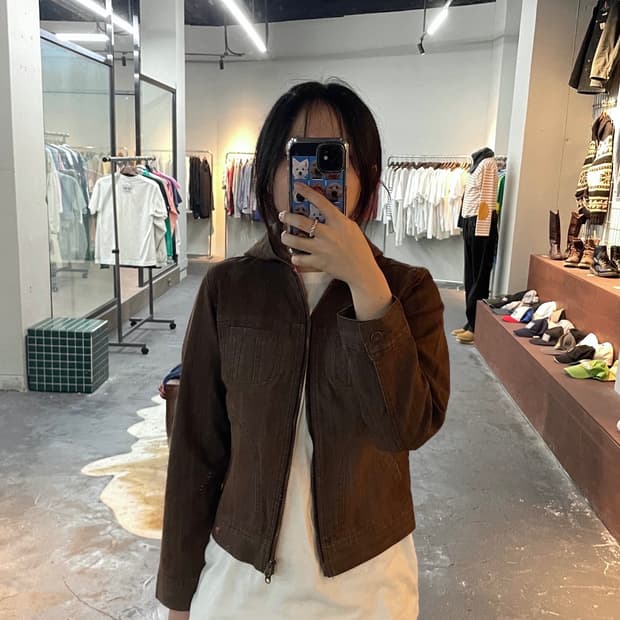 아베크롬비 후드 브라운 자켓 H21