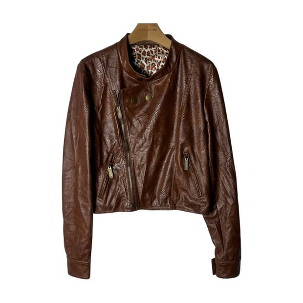 [JPN] 빈티지 램스킨 크롭 싱글 레더자켓