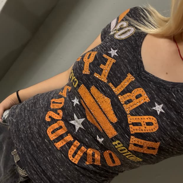 Harley-Davidson cubic lettering top 
