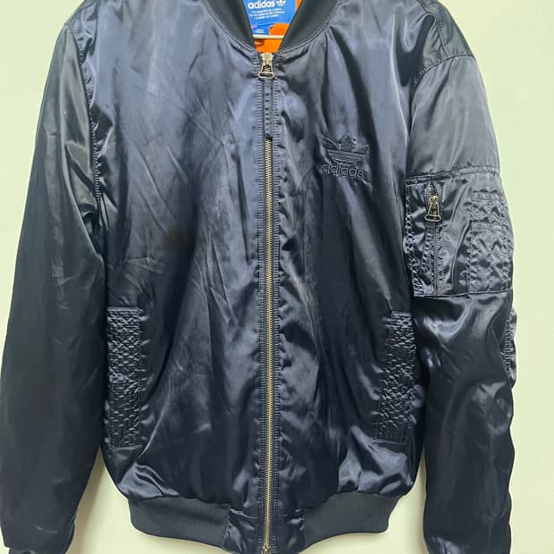 아디다스 오리지널 네이비 봄버자켓