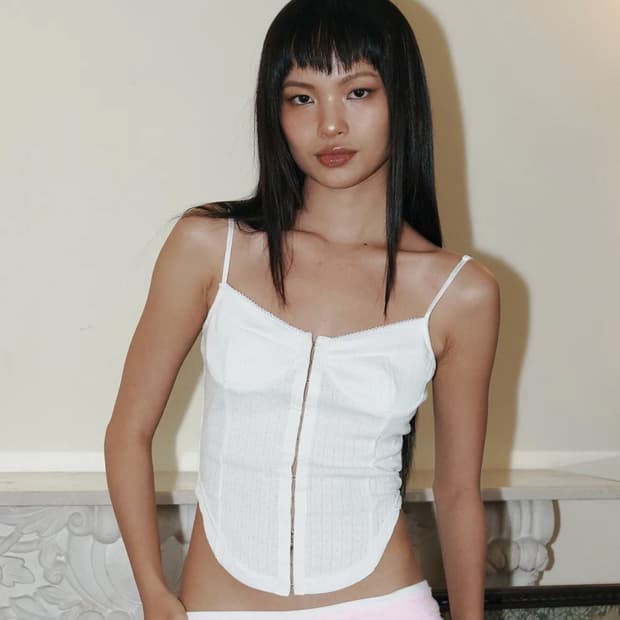 플리즈노팔로우 조안 슬리브리스 화이트