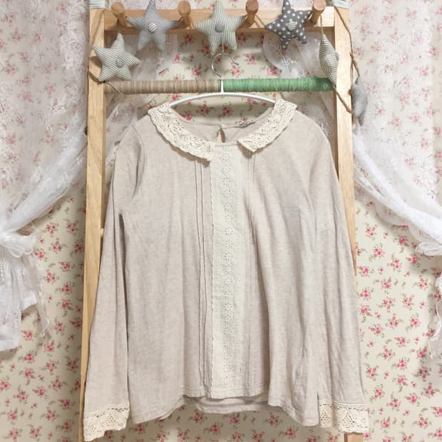 빈티지 사만사모스 크로셰카라 슬리브