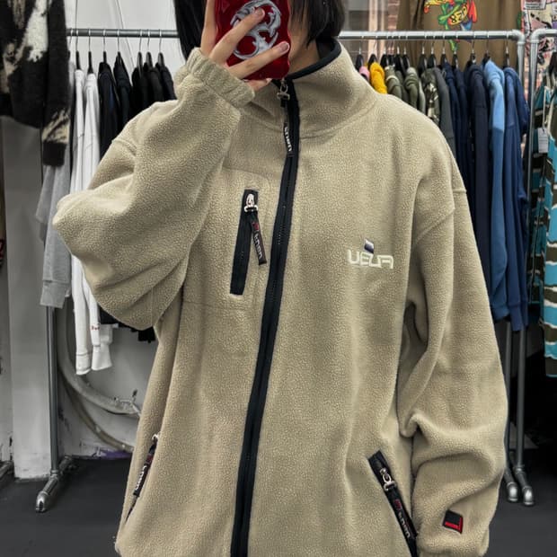 FUBU 푸부 빅로고 올드스쿨 플리스 자켓