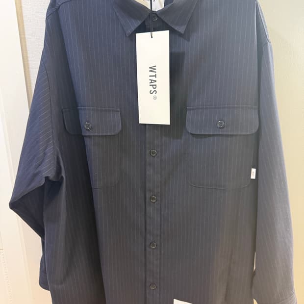 WTAPS 더블탭스 오버셔츠 네이비