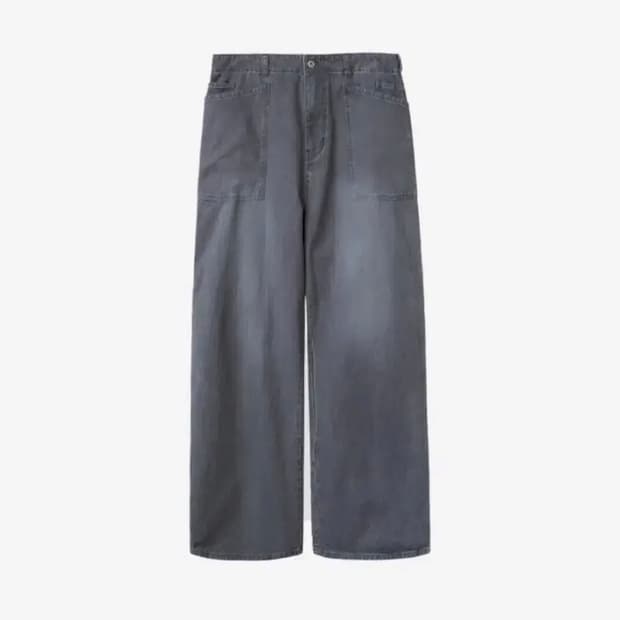 폴리테루 코튼 퍼티그 팬츠 미드 그레이