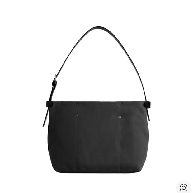 Cos 코스 유틸리티 캔버스 메신저 백 네이비