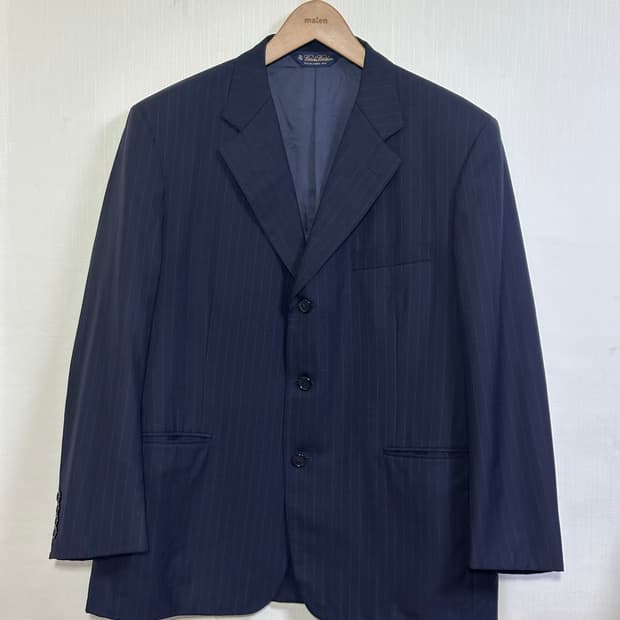 브룩스브라더스 스트라이프 블레이저/105-110/네이비