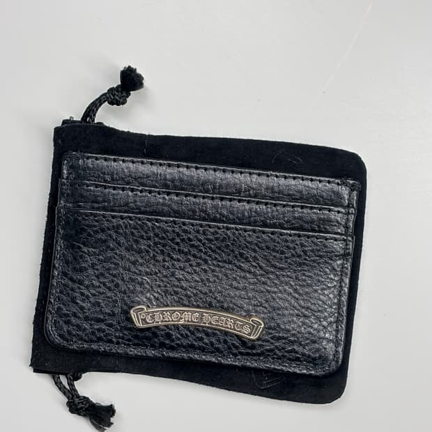 크롬하츠 스크롤라벨 레더 카드지갑