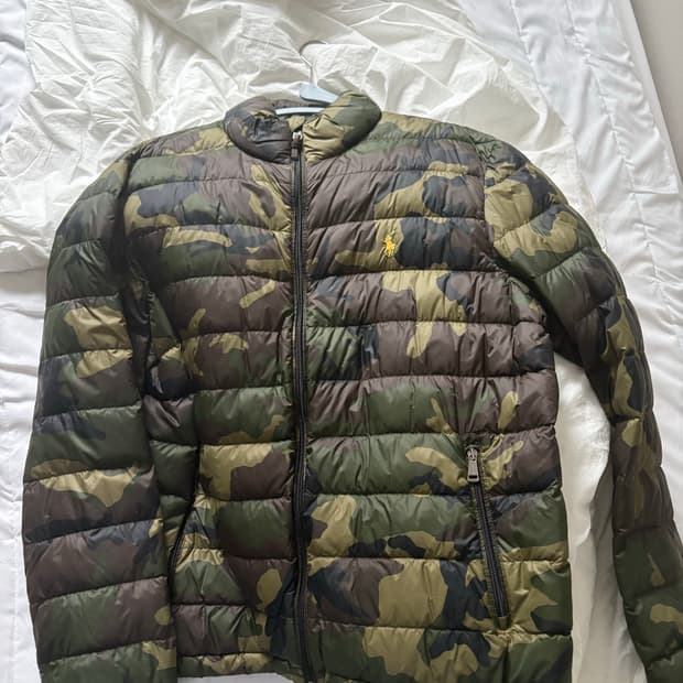 폴로 랄프로렌 카모 패딩 자켓 L