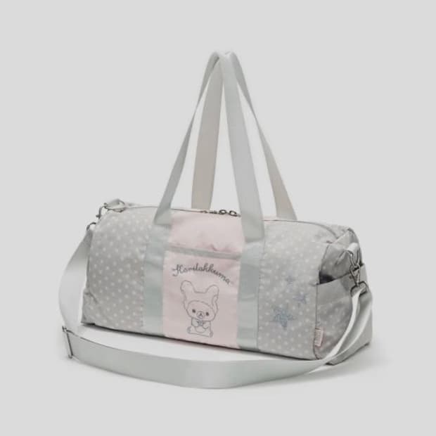 허그유어스킨 리락쿠마 멀티 더플백 핑크 