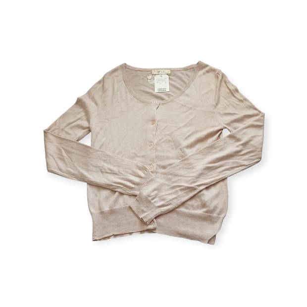 Miia 연핑크 니트 가디건