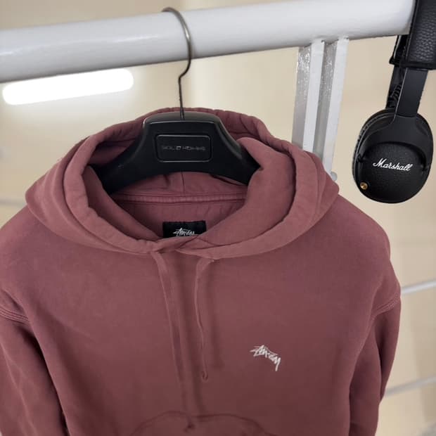 스투시 [민트급.정품] 자수 후드티 스웻셔츠 m(100ㅡ105)