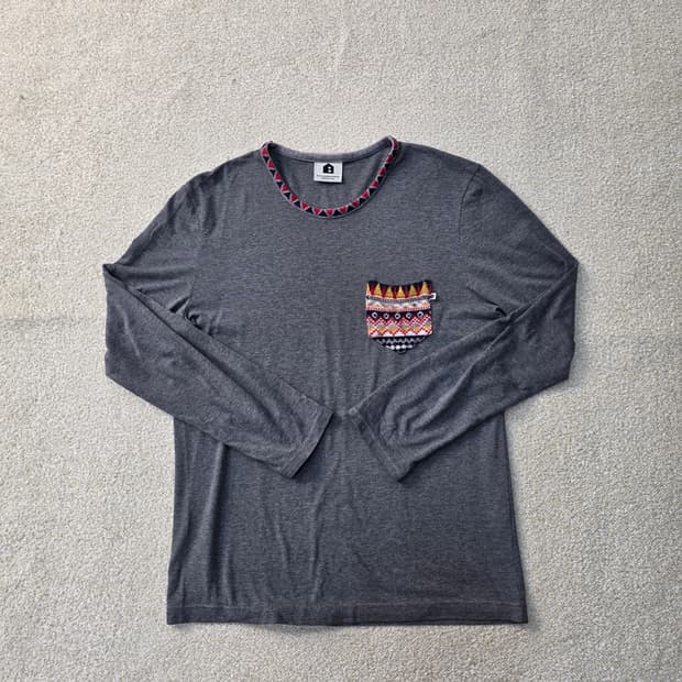 [100] 빈폴 바이크리페어샵 라운드 긴팔 티셔츠 1215J1