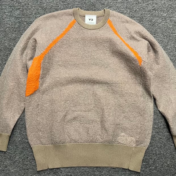 [90~95] Y-3 오렌지라인 포인트 니트 S 