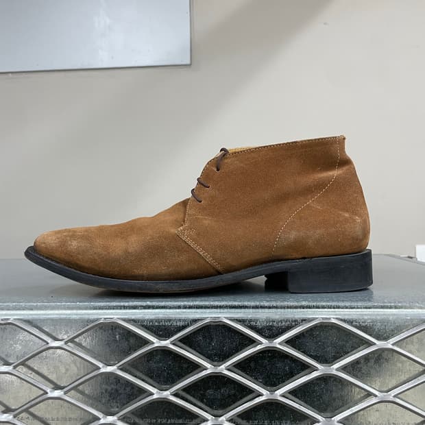 존 화이트 스웨이드 슈즈 9