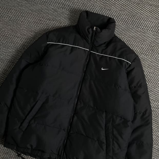 00s 나이키 스우시로고 올드스쿨 블랙 다운 패딩y 3008