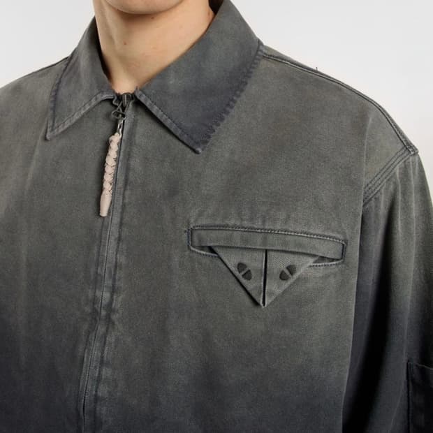 디키즈 워시드 스네이크 아이젠하워 재킷 Black