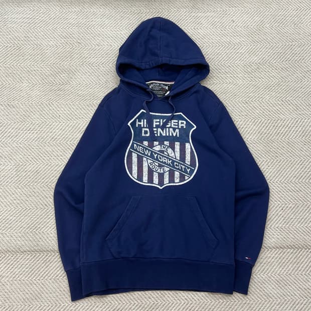 타미힐피거 프린팅 후드티 r3095