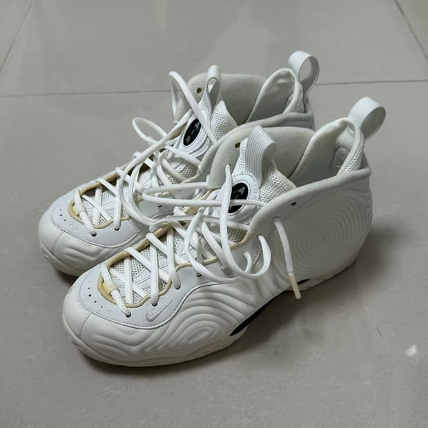 [270] 나이키 꼼데가르송옴므플러스 에어폼포짓 원 화이트