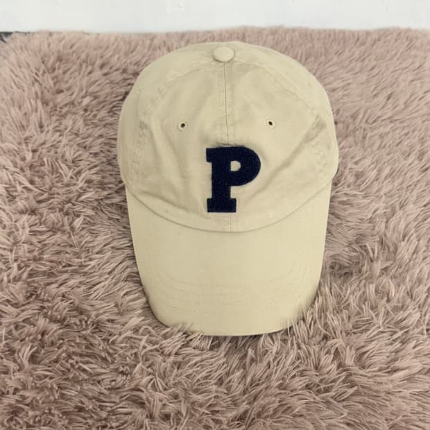 폴로랄프로렌 P로고 포인트 베이지 볼캡