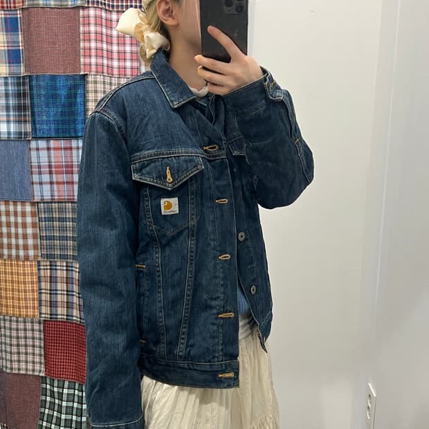 칼하트 양털 데님 자켓